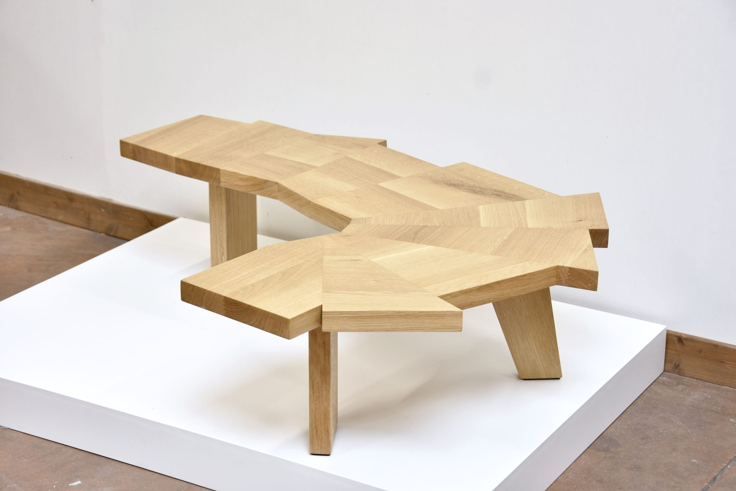 Thomas Coup la fronde - Raw chene meuble bois table basse