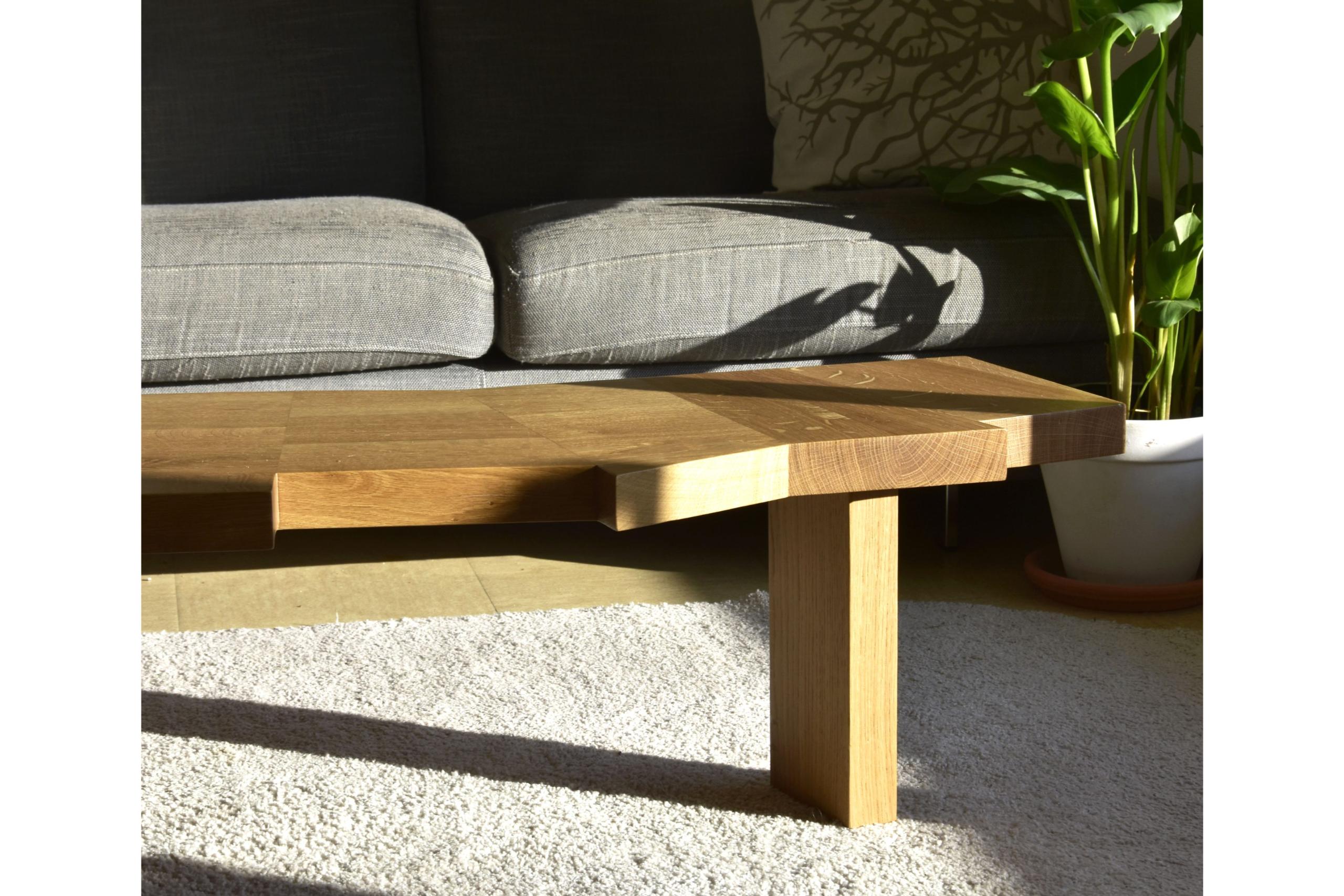 Thomas Coup la fronde - Raw chene meuble bois table basse