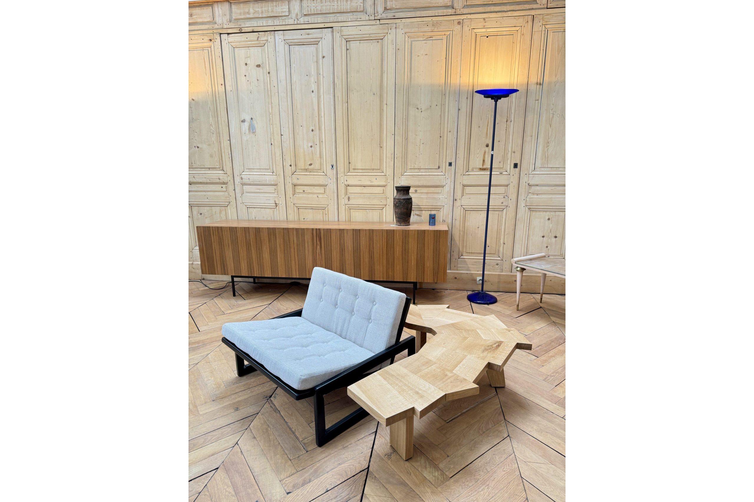 Thomas Coup la fronde - Raw chene meuble bois table basse