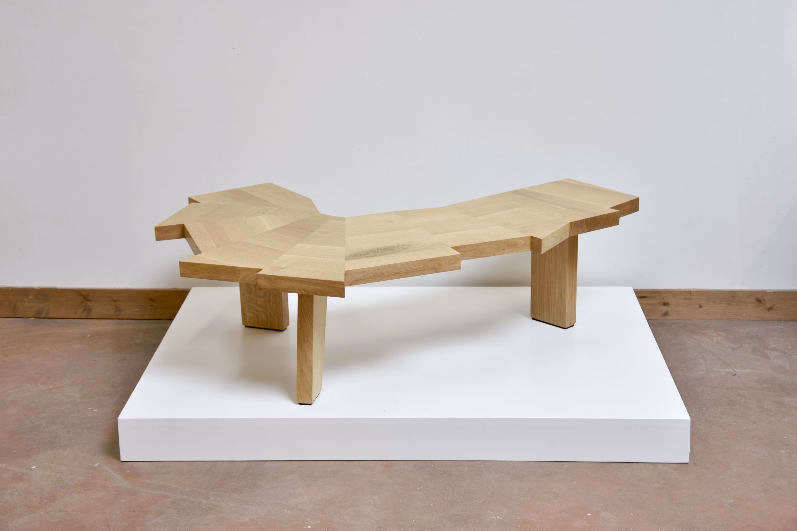 Thomas Coup la fronde - Raw chene meuble bois table basse