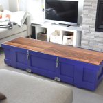 Thomas Coup la fronde - Matériaux origine upcycling coffre meuble art transport design