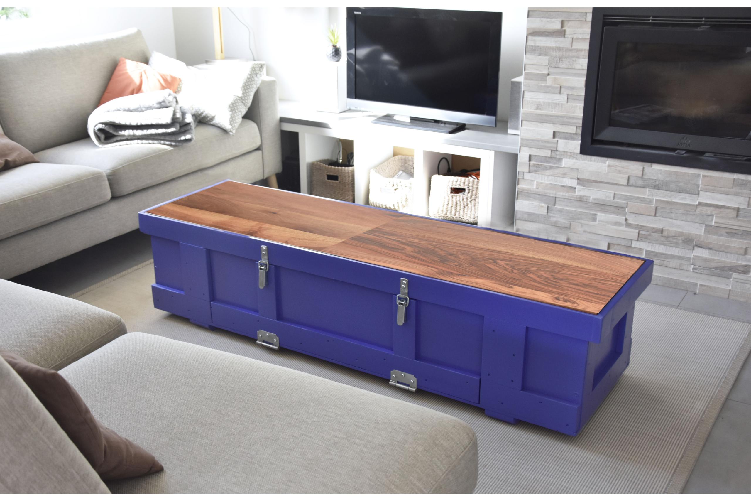 Thomas Coup la fronde - Matériaux origine upcycling coffre meuble art transport design