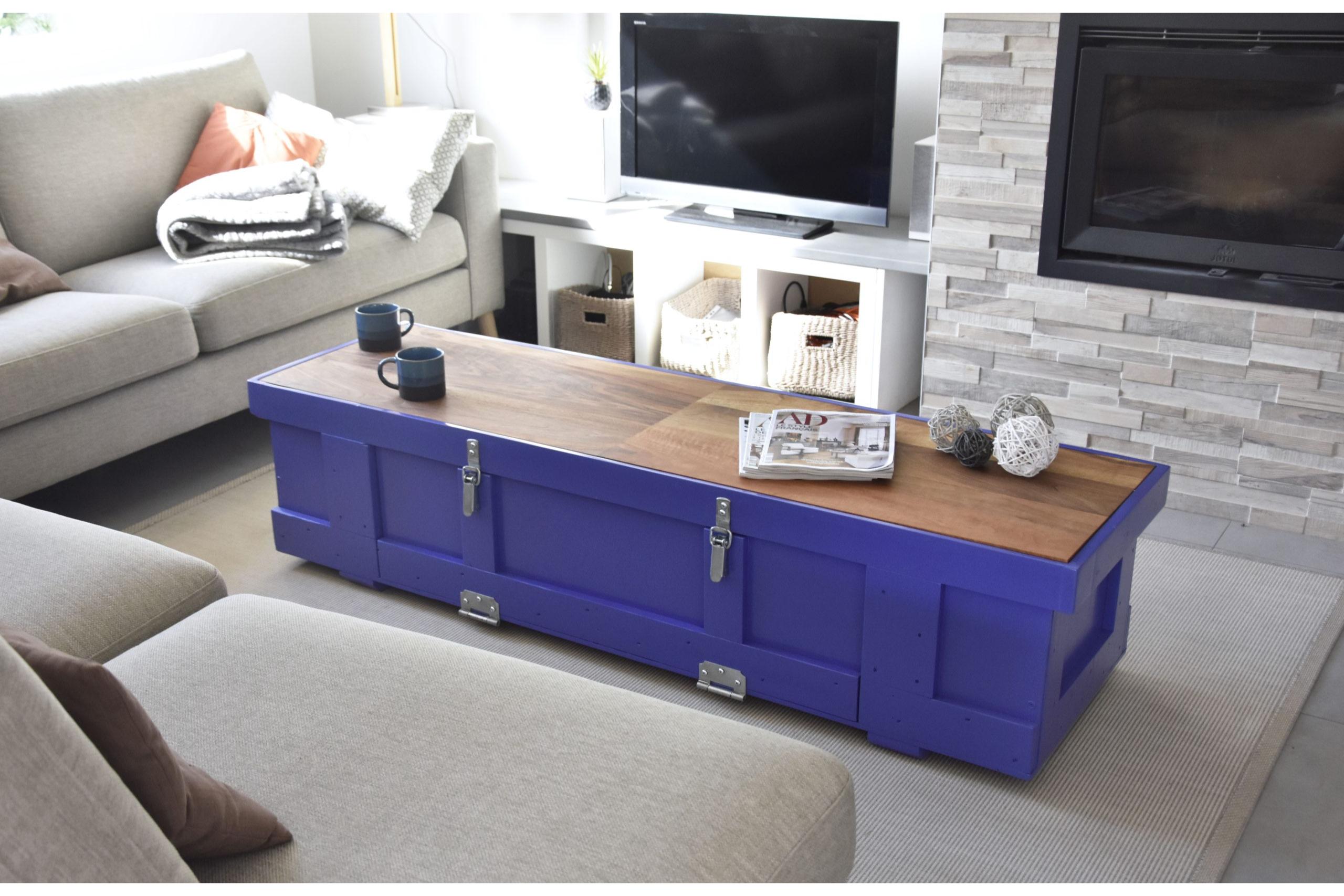 Thomas Coup la fronde - Matériaux origine upcycling coffre meuble art transport design