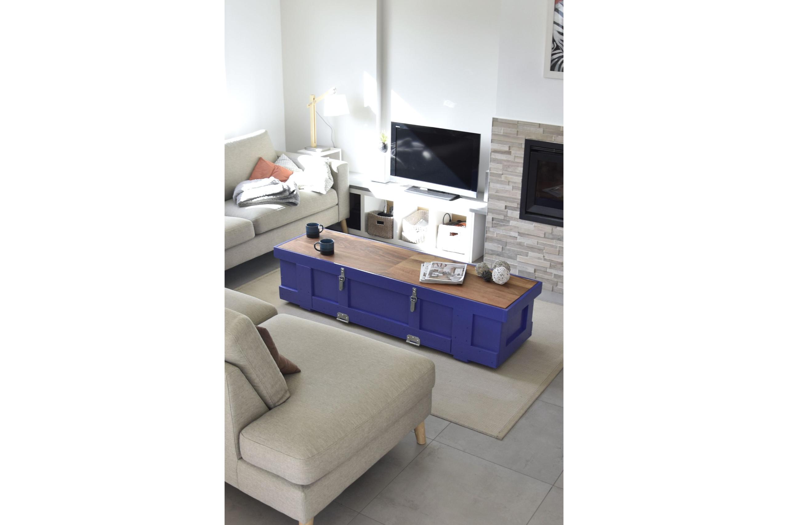 Thomas Coup la fronde - Matériaux origine upcycling coffre meuble art transport design