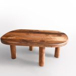Thomas Coup la fronde - upcycling meuble table basse noyer galet