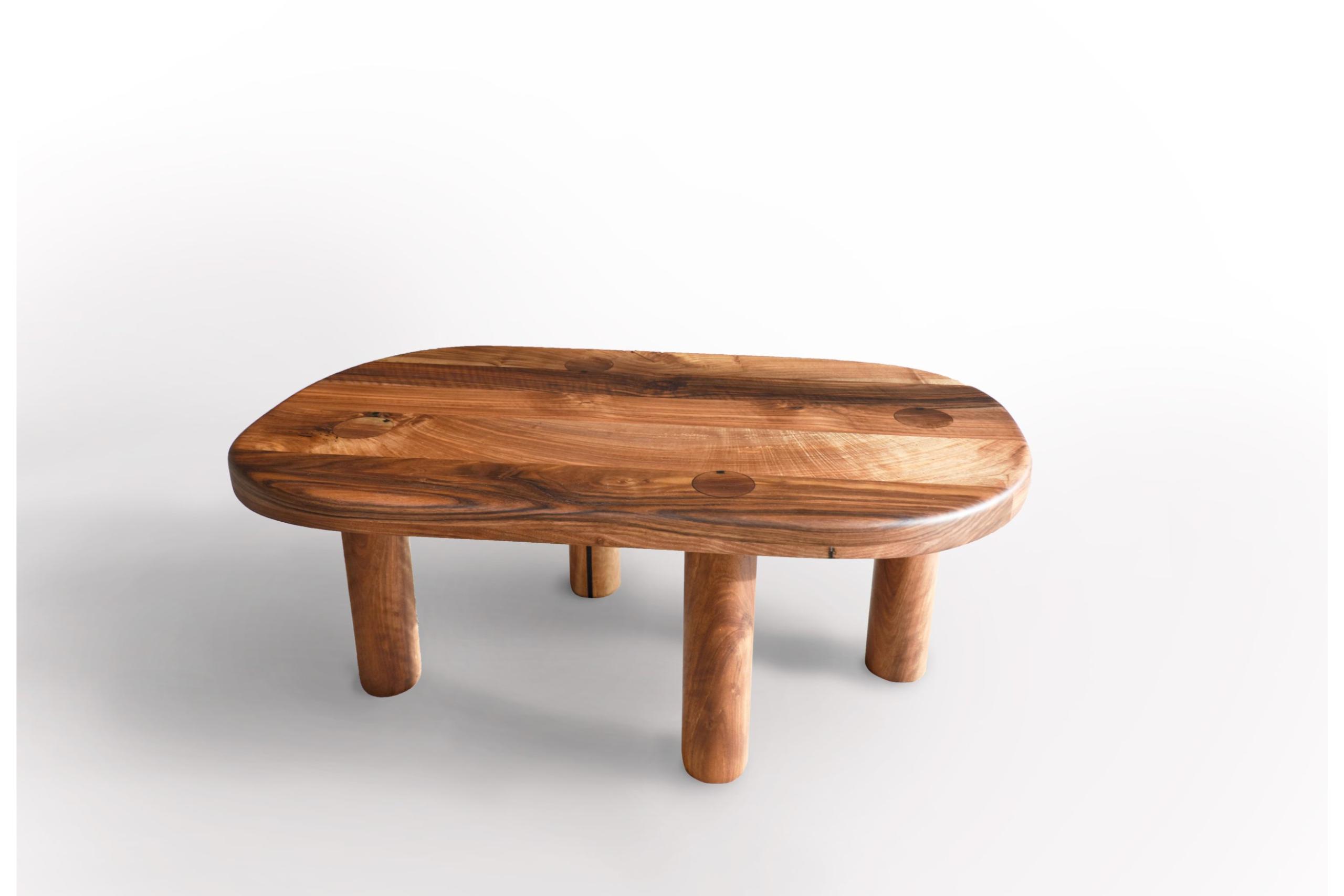 Thomas Coup la fronde - upcycling meuble table basse noyer galet