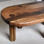 Thomas Coup la fronde - upcycling meuble table basse noyer galet