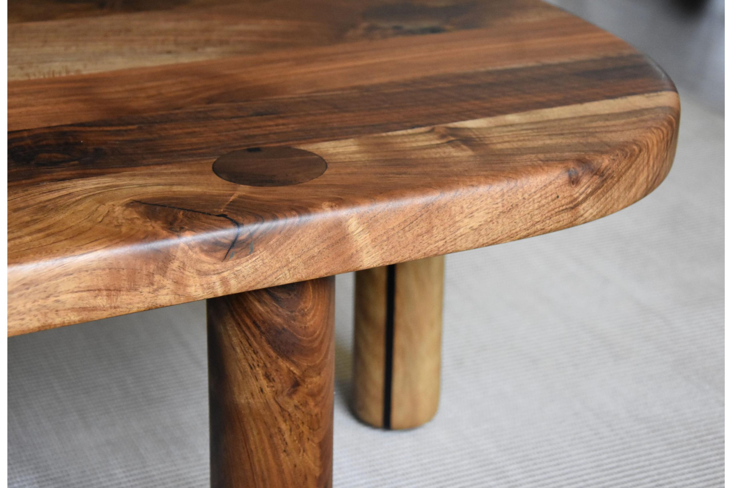 Thomas Coup la fronde - upcycling meuble table basse noyer galet